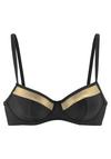 Lascana B&uuml;gel-Bikini-Top Bikini Oberteil Damen - schwarz-goldfarben