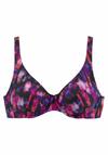Lascana B&uuml;gel-Bikini-Top Bikini Oberteil Damen - schwarz-bedruckt