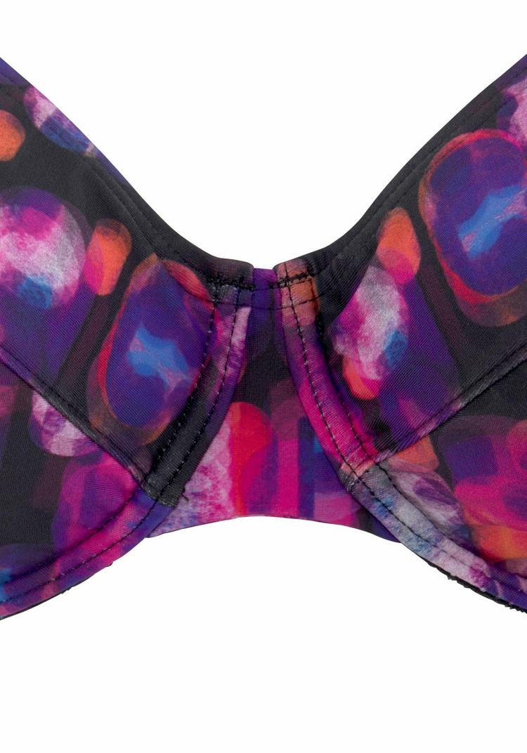 Lascana Lascana B&uuml;gel-Bikini-Top Bikini Oberteil Damen - schwarz-bedruckt - 1 | SportScheck