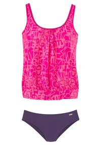 VENICE BEACH Oversize-Tankini Bikini Set Damen - beere - rosa