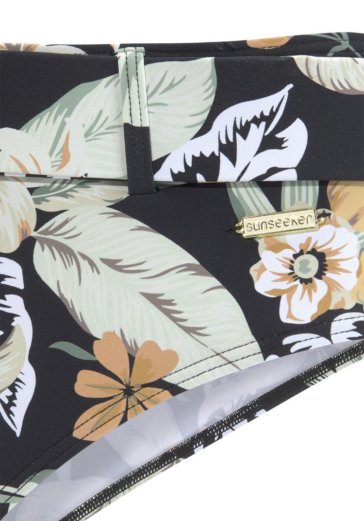 sunseeker sunseeker Highwaist-Bikini-Hose Bikini Hose Damen - schwarz-bedruckt - 0 | SportScheck