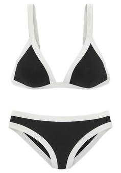 VENICE BEACH Triangel-Bikini Bikini Set Damen schwarz-weiß