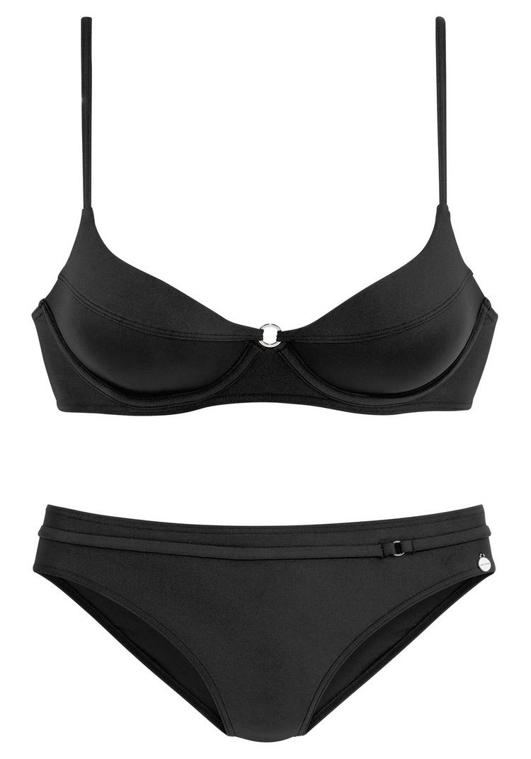 Lascana Lascana B&uuml;gel-Bikini Bikini Set Damen - schwarz - 0 | SportScheck