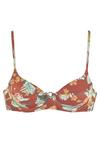 sunseeker B&uuml;gel-Bikini-Top Bikini Oberteil Damen - rostrot-bedruckt