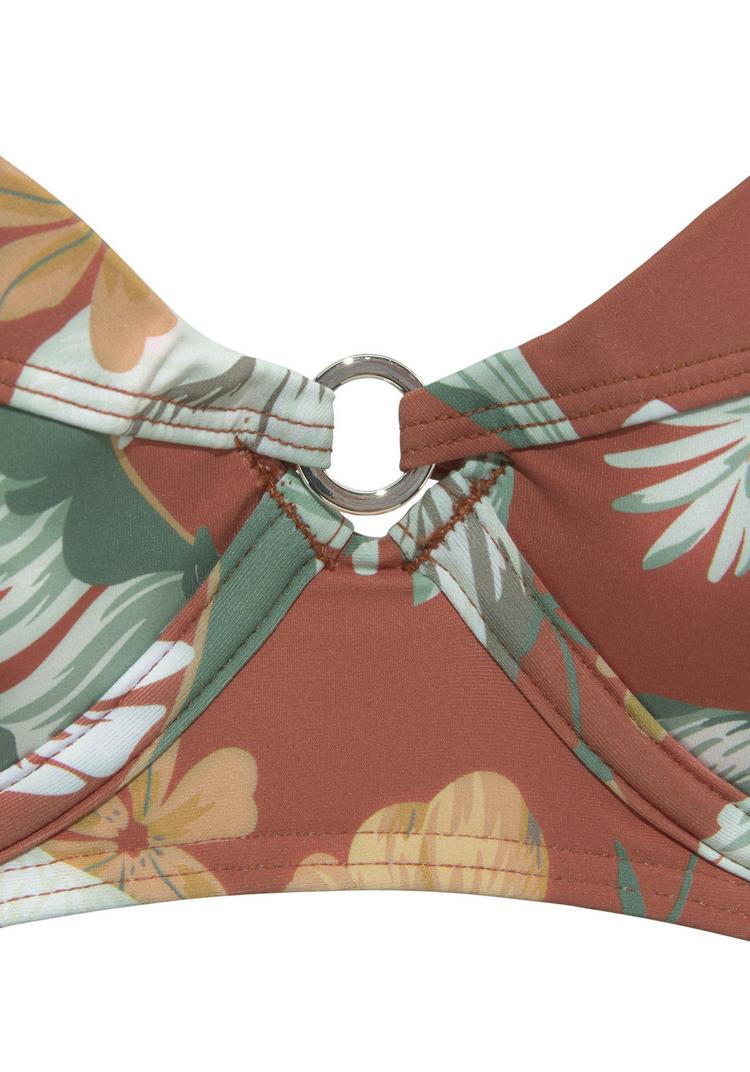 sunseeker sunseeker B&uuml;gel-Bikini-Top Bikini Oberteil Damen - rostrot-bedruckt - 1 | SportScheck