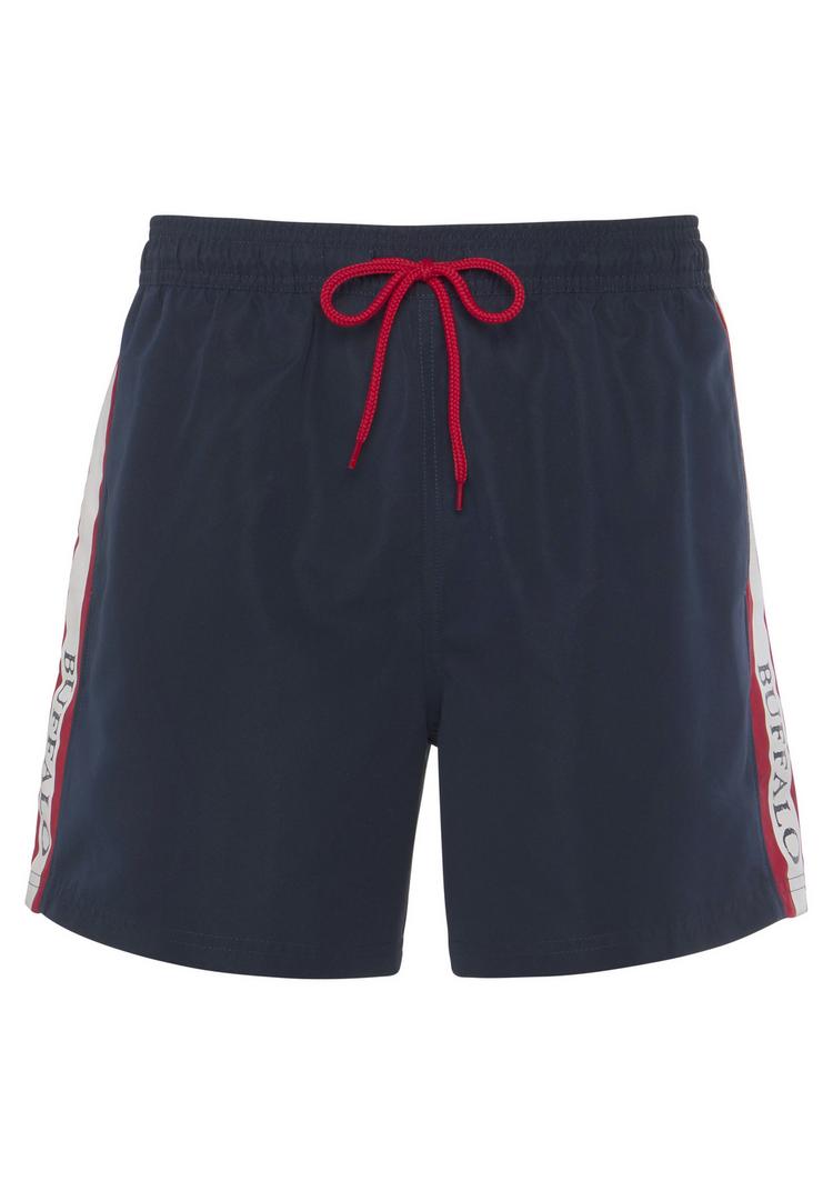 Buffalo Buffalo Badeshorts Badehose Herren - marine-rot - 0 | SportScheck