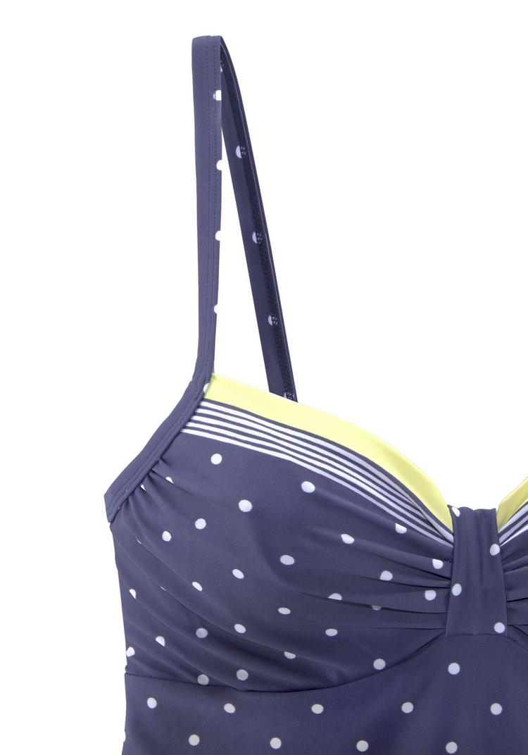 Lascana Lascana B&uuml;gel-Tankini-Top Bikini Oberteil Damen - blau-gelb-bedruckt - 2 | SportScheck