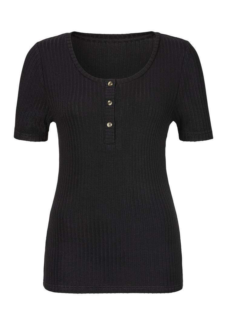 Lascana Lascana T-Shirt T-Shirt Damen - schwarz - 0 | SportScheck