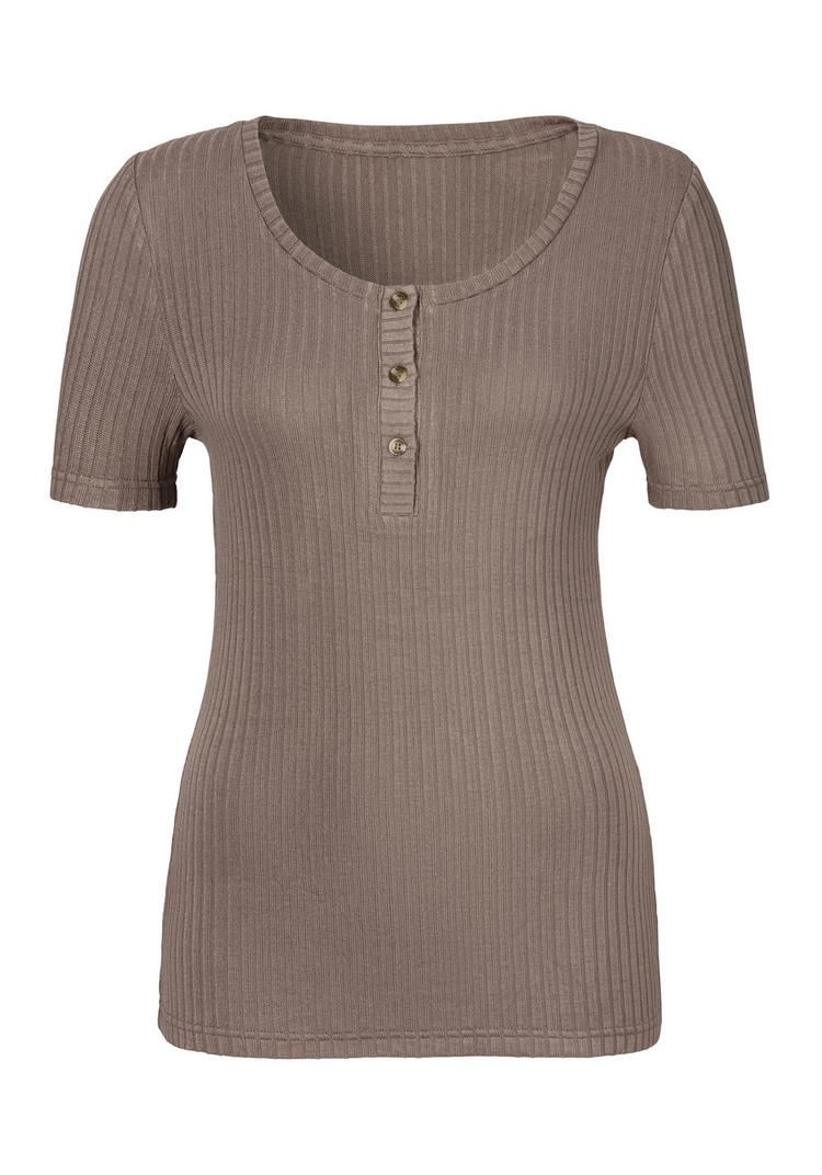 Lascana Lascana T-Shirt T-Shirt Damen - taupe - 0 | SportScheck