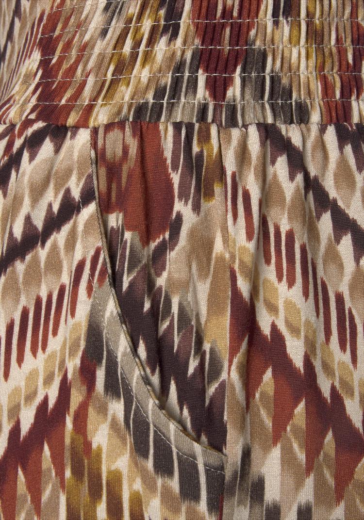 Lascana Lascana Jerseyhose Printhose Damen - braun-bedruckt - 0 | SportScheck