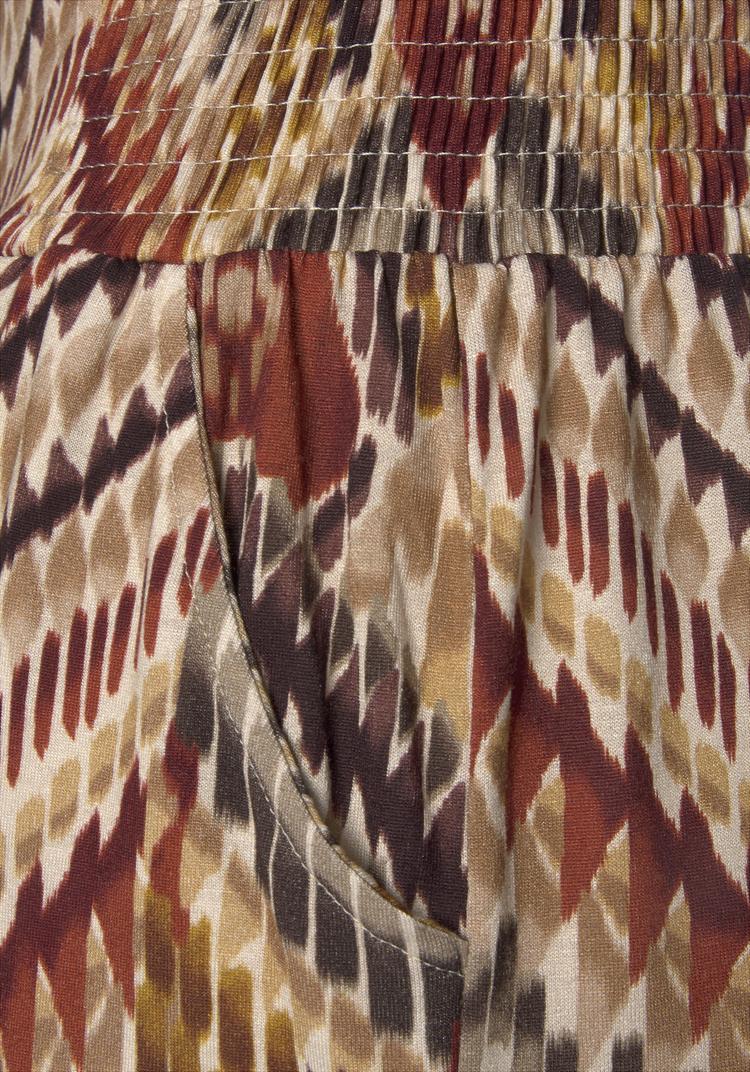 Lascana Lascana Jerseyhose Printhose Damen - braun-bedruckt - 3 | SportScheck