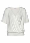 Lascana Wickelshirt T-Shirt Damen - creme