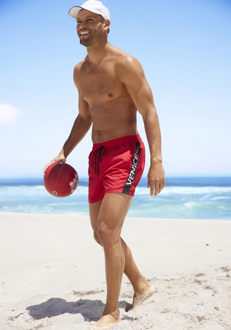 VENICE BEACH VENICE BEACH Badeshorts Badehose Herren - rot - 0 | SportScheck