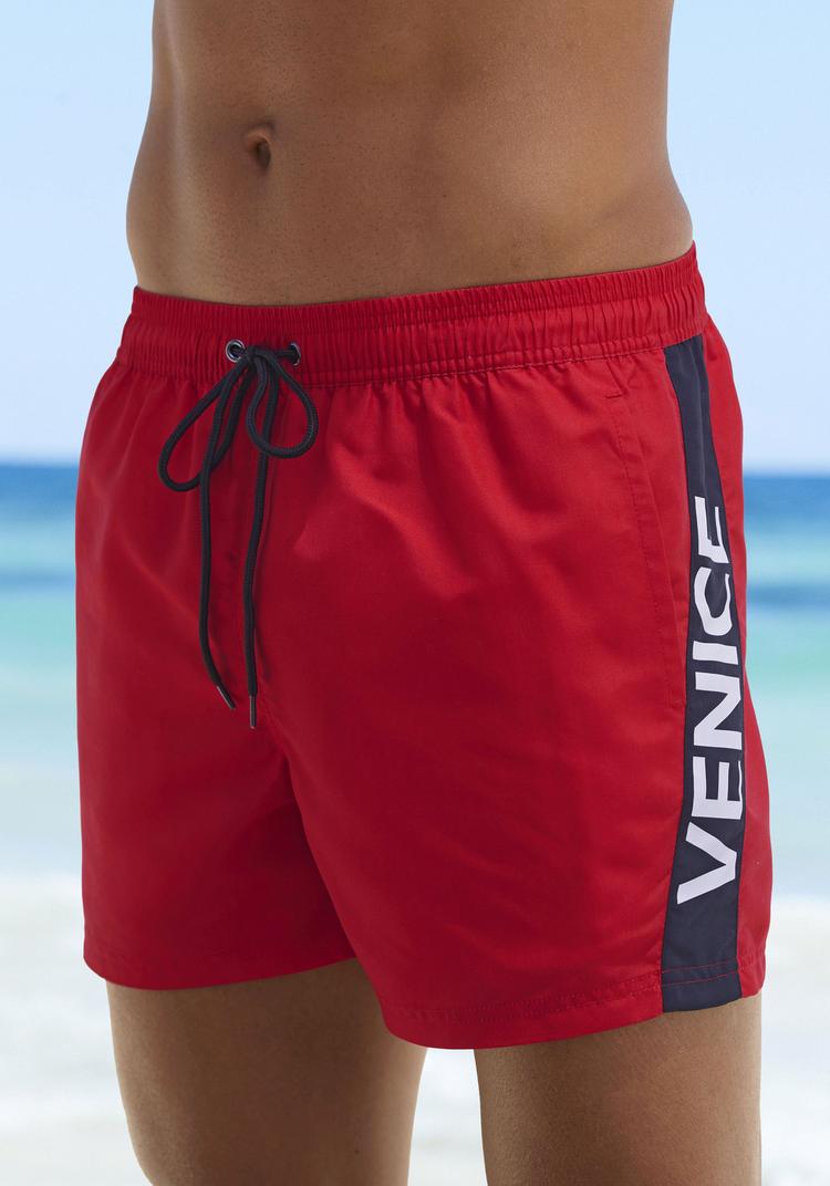 VENICE BEACH VENICE BEACH Badeshorts Badehose Herren - rot - 1 | SportScheck