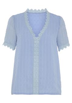 Lascana Schlupfbluse Langarmbluse Damen hellblau