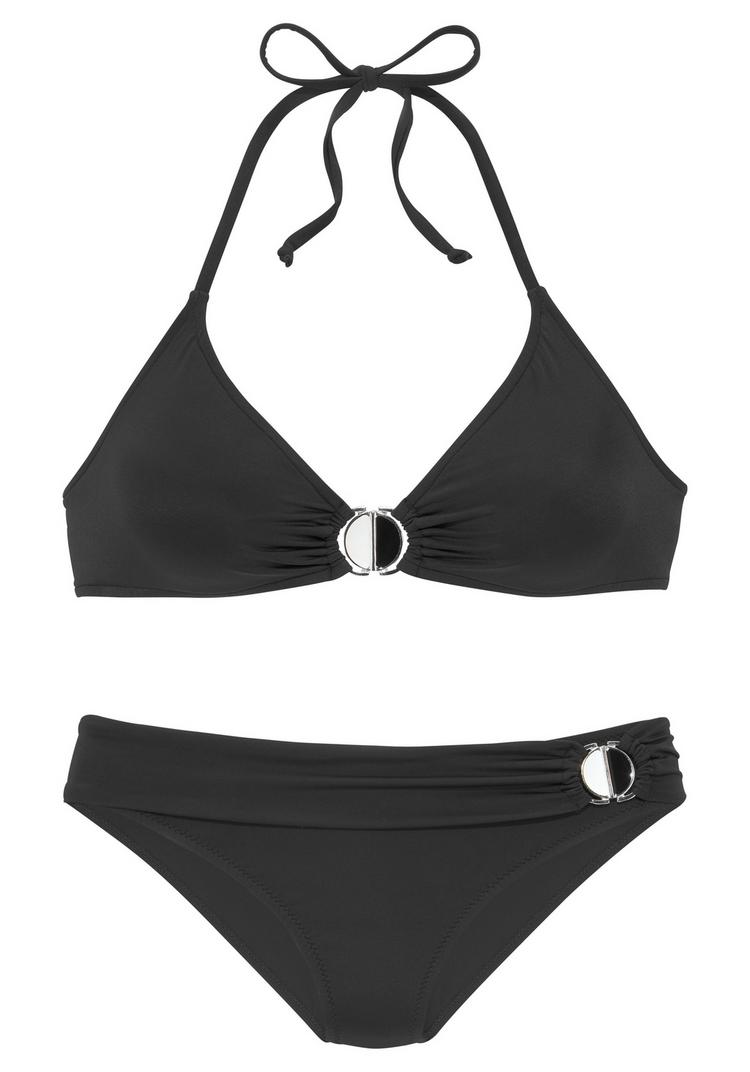 JETTE JETTE Triangel-Bikini Bikini Set Damen - schwarz - 0 | SportScheck