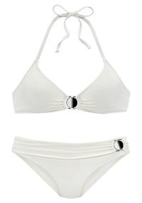 JETTE Triangel-Bikini Bikini Set Damen - wei&szlig;