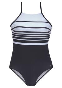 Lascana Badeanzug Badeanzug Damen - schwarz-wei&szlig;