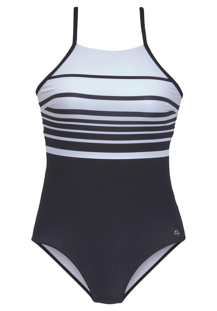 Lascana Lascana Badeanzug Badeanzug Damen - schwarz-wei&szlig; - 0 | SportScheck