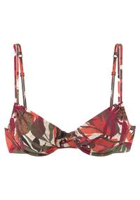 Lascana B&uuml;gel-Bikini-Top Bikini Oberteil Damen - rot bedruckt