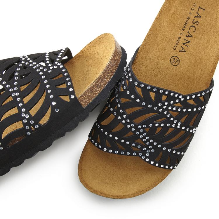 Lascana Lascana Pantolette Sandalen Damen - schwarz - 2 | SportScheck