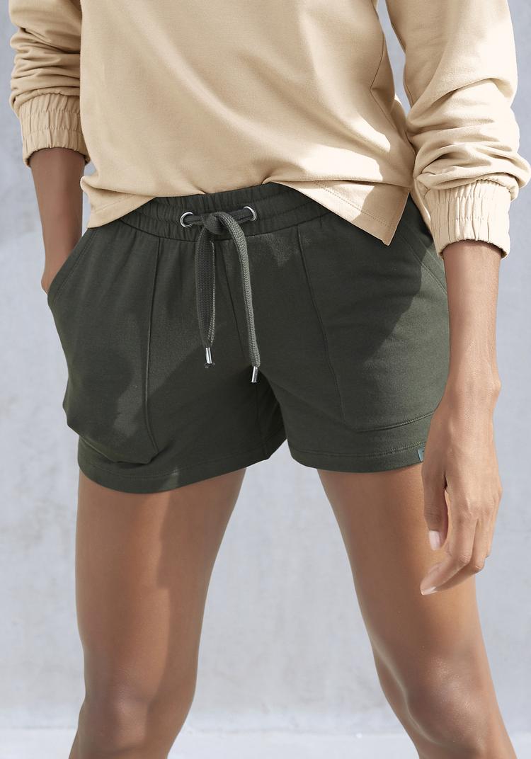 Bench Bench Relaxshorts Sweatshorts Damen - dunkelgr&uuml;n - 0 | SportScheck