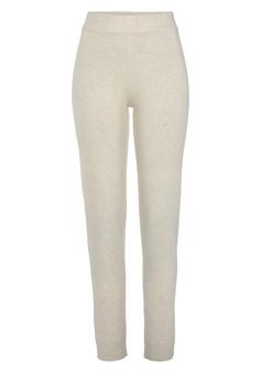 Lascana Strickhose Freizeithose Damen lila