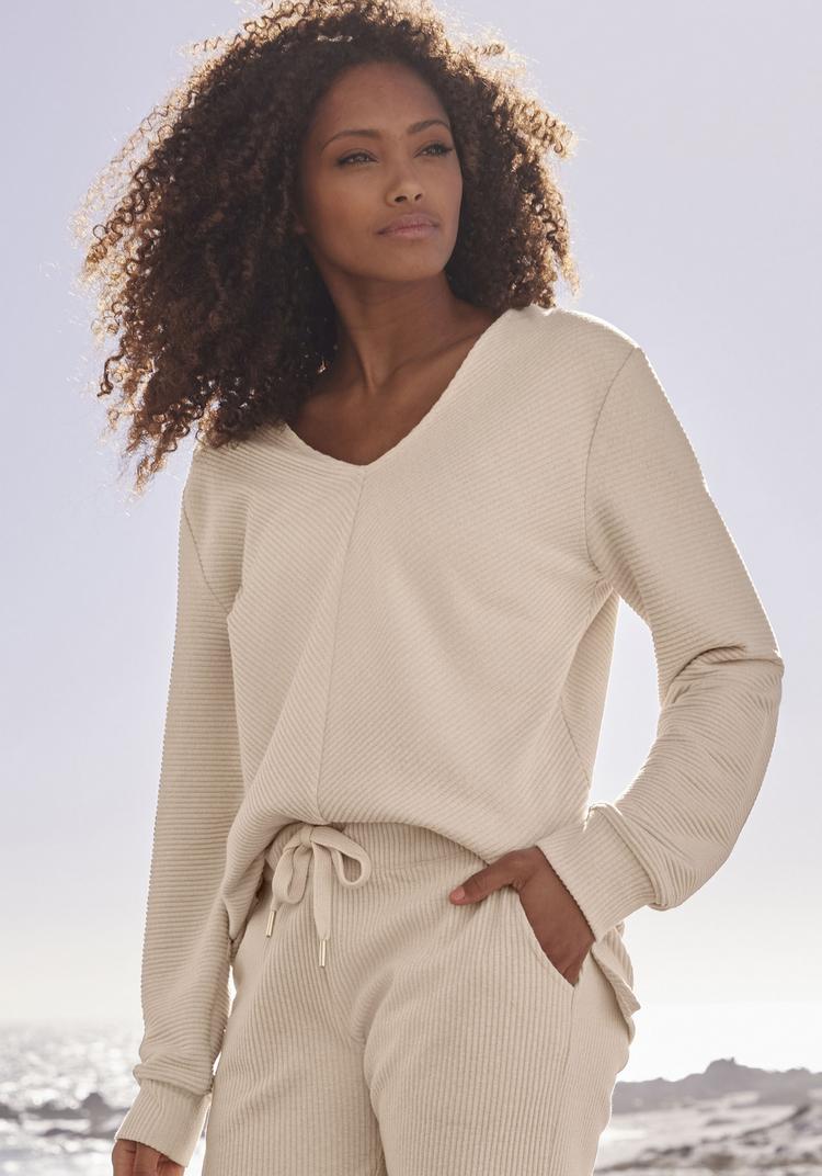 S.OLIVER S.OLIVER Sweatshirt Sweatshirt Damen - creme - 1 | SportScheck