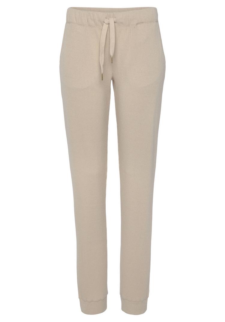 S.OLIVER S.OLIVER Relaxhose Sweathose Damen - creme - 0 | SportScheck