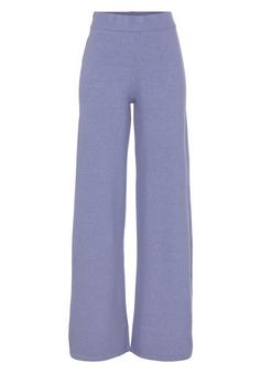 Lascana Strickhose Freizeithose Damen lila