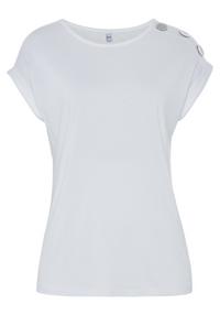 Buffalo Kurzarmshirt T-Shirt Damen - creme