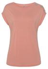 Buffalo Kurzarmshirt T-Shirt Damen - peach