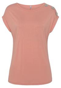 Buffalo Kurzarmshirt T-Shirt Damen - peach