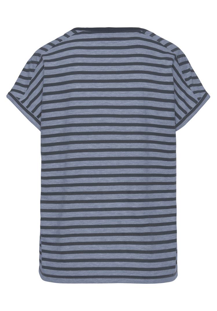 ELBSAND ELBSAND Kurzarmshirt T-Shirt Damen - grau-marine gestreift - 0 | SportScheck