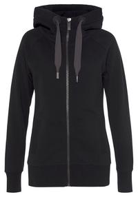ELBSAND Kapuzensweatjacke Sweatjacke Damen - schwarz