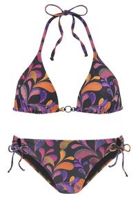 Vivance Triangel-Bikini Bikini Set Damen - schwarz bedruckt
