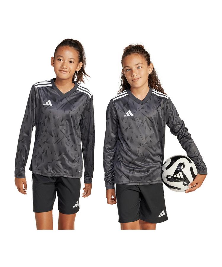 adidas adidas Team Icon 25 Trikot langarm Kids Trikot Kinder - schwarzweiss - 1 | SportScheck