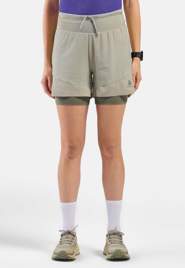 Odlo Odlo Laufshorts Damen - agate gray - vetiver(10871) - 0 | SportScheck