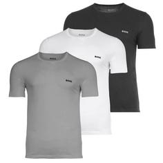 Boss T-Shirt T-Shirt Herren Grau/Weiß