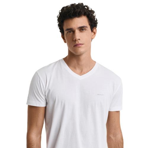 Rückansicht von GANT T-Shirt T-Shirt Herren Schwarz/Weiß