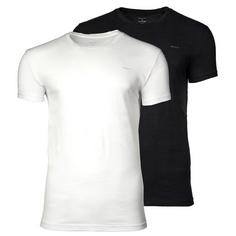 GANT T-Shirt T-Shirt Herren Schwarz/Weiß
