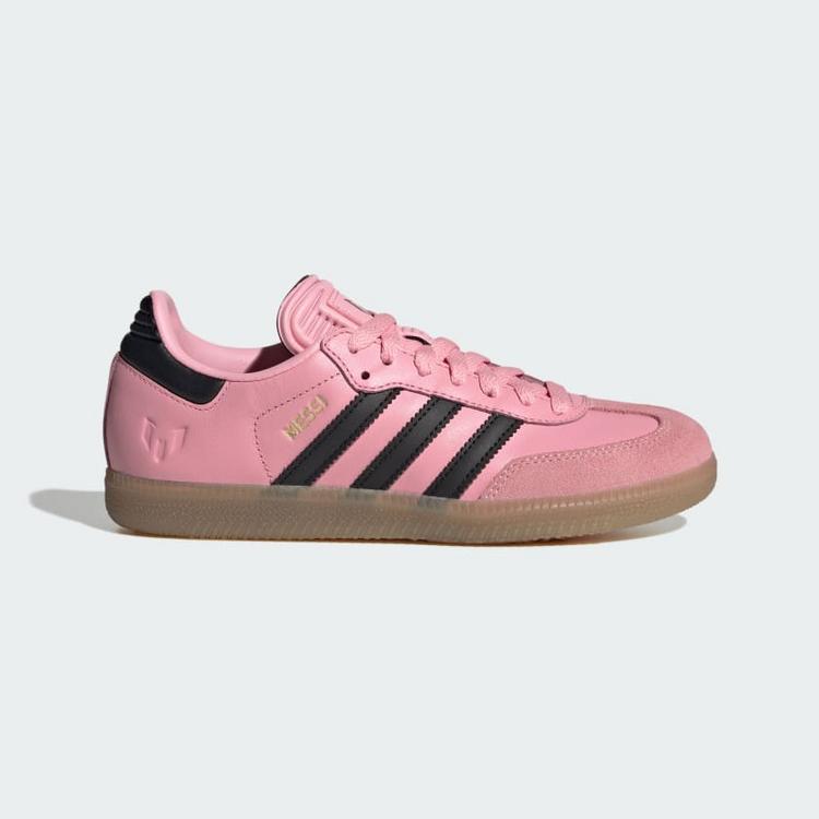 adidas adidas Samba Messi Kids Schuh Fu&szlig;ballschuhe Kinder - Light Pink / Core Black / Gum - 7 | SportScheck