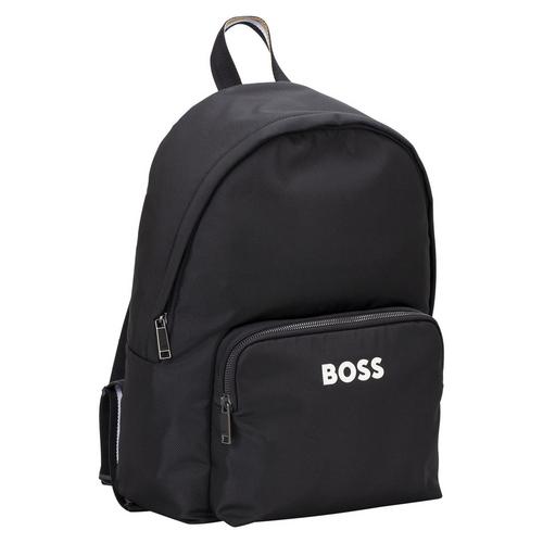 Rückansicht von Boss Rucksack Rucksack Daypack Herren Schwarz