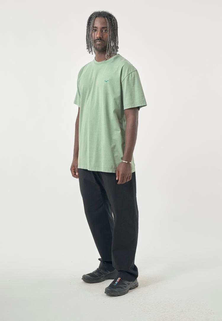 Cleptomanicx Cleptomanicx Boxy Tee Ligull Washed T-Shirt Herren - Comfrey Green - 1 | SportScheck