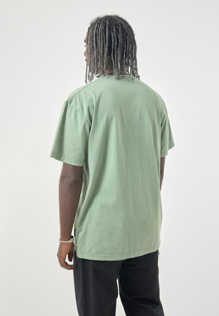 Cleptomanicx Cleptomanicx Boxy Tee Ligull Washed T-Shirt Herren - Comfrey Green - 2 | SportScheck