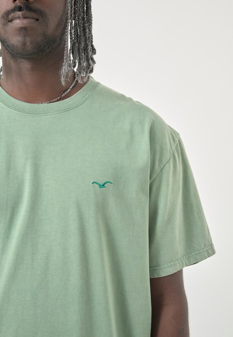 Cleptomanicx Cleptomanicx Boxy Tee Ligull Washed T-Shirt Herren - Comfrey Green - 1 | SportScheck