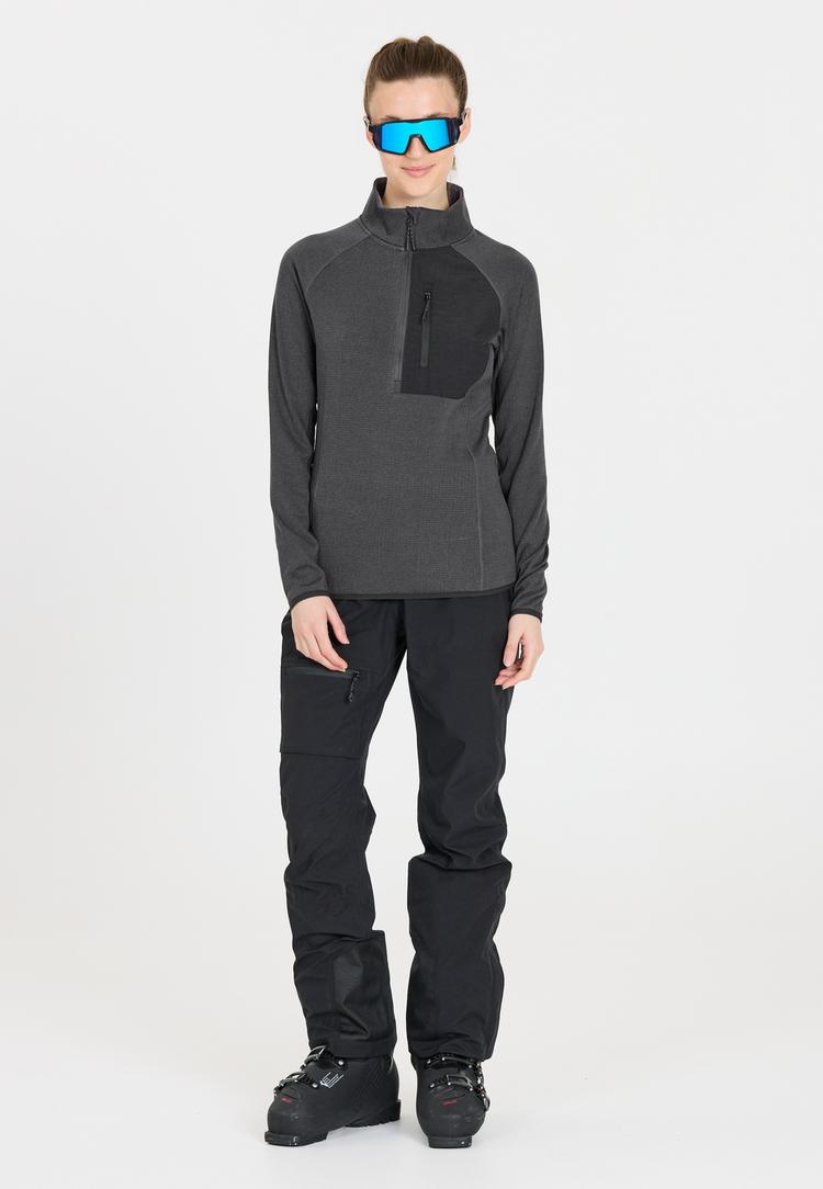 Whistler Whistler Helge Langarmhemd Damen - 1011 Dark Grey Melange - 0 | SportScheck