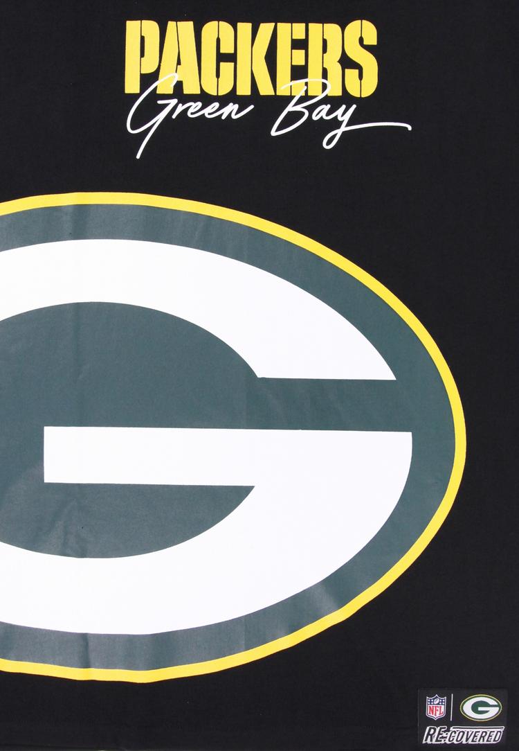 Re:Covered Re:Covered NFL Packers Bay Cut and Sew Oversized Printshirt Herren - Black - 0 | SportScheck