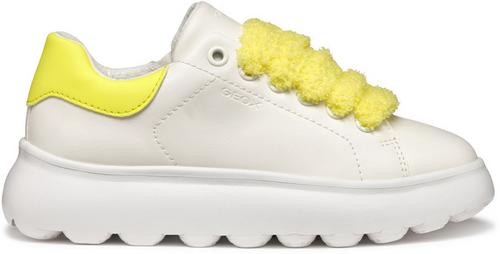Rückansicht von Geox Sneaker Sneaker Kinder Weiß/Gelb