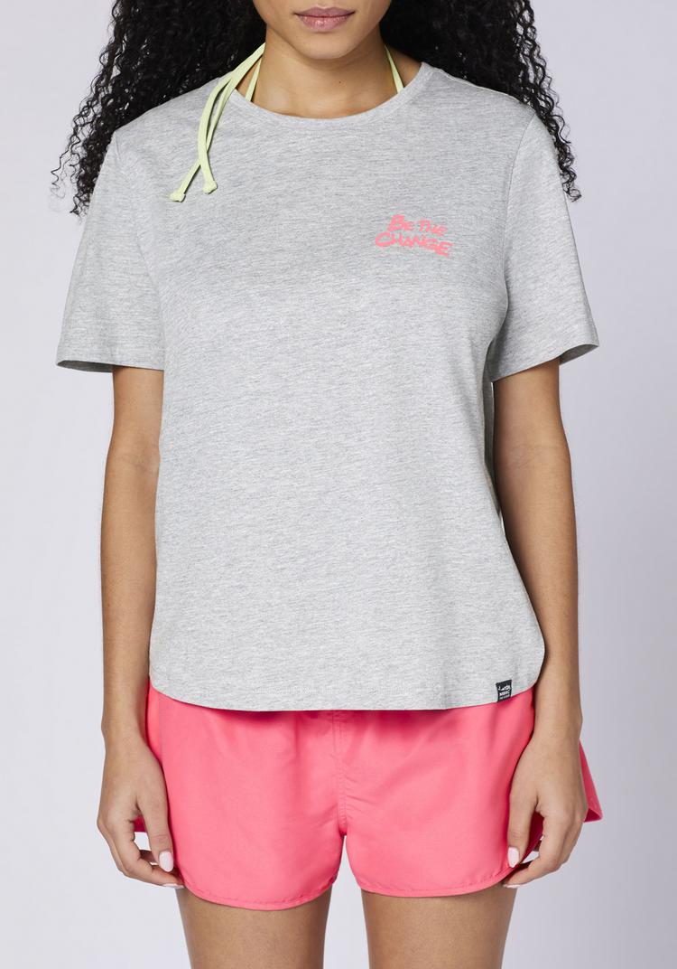 Chiemsee Chiemsee T-Shirt T-Shirt Damen - 17-4402M Neutral Gray Melange - 4 | SportScheck